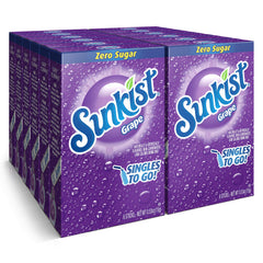 Sunkist Soda Singles To Go grape packet flavors water on the go.