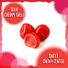 Sunny Island Cherry Sours chewy balls offer nostalgic candy experience.
