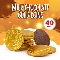 Sunny Island gold foil-wrapped coins ideal for goodie bags