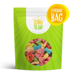 Sunny Island Gummy Candy Mix Watermelon Slices brighten desserts with fruity chewiness.