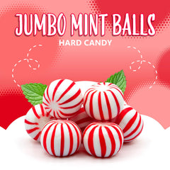 Sunny Island Jumbo Mint Balls in a candy bowl for office treats