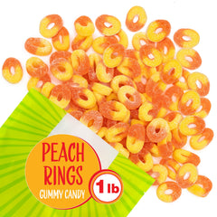 Sunny Island Peach Rings sugar-dusted finish - adds color to candy jars.