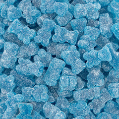 Sunny Island Sour Bears Blue Raspberry 1lb bag showing tangy chewy candy