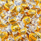 Sunny Island sugar-free butterscotch hard candy bag shows convenient 1 lb packaging.