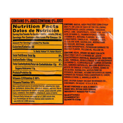 SunnyD tangy original orange packaging highlights a 24-pack value.