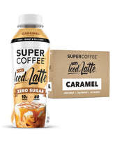 SUPER COFFEE caramel latte bottle for on-the-go energy