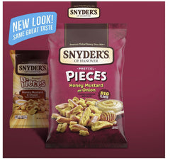 SUPERDEALS Snyder's jalapeño pretzel pieces bag delivers bold heat and crunchy texture.