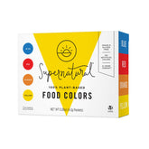 Supernatural red dye packet close-up for vibrant cookies and frostings.