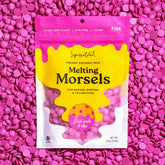 Supernatural dye-free pink melting morsels pack ready for baking fun