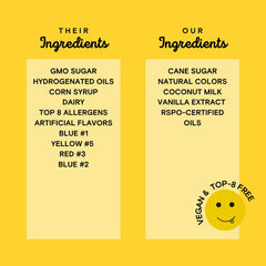 Supernatural dye-free morsels for dipping cookies with natural color