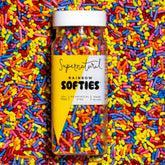 Supernatural Rainbow Softies pack shot highlighting dye-free, plant-based colors.