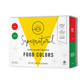 Supernatural red powder dye packets for vibrant holiday frosting and cookies.