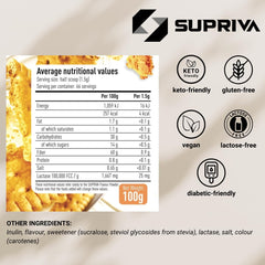 SUPRIVA Flavor Powder scoop showing precise portioning