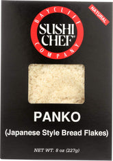 Sushi Chef panko breadcrumbs in an 8-ounce bag for a light, crispy crust.