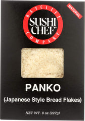 Sushi Chef panko breadcrumbs in an 8-ounce bag for a light, crispy crust.