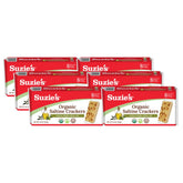 Suzie's Organic Saltines crackers in a stay-fresh pack for on-the-go snacking