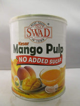 Swad Kesar Mango Pulp No Added Sugar jar ready to blend into smoothies