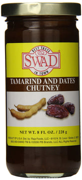 Swad Tamarind and Dates Chutney jar ideal for dipping with snacks.