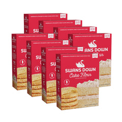 Swans Down box-front cake flour for light, tender desserts.