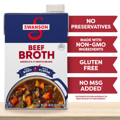 Swanson S Beef Broth simmer stew adds depth to soups and meals.