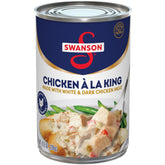Swanson Canned Chicken a la King with creamy sauce for quick, comforting meals.