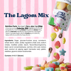 Lagom Mix assorted candies close-up showing skulls and ovals for gifting