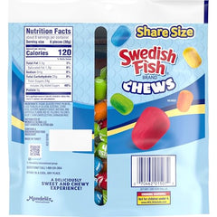 Swedish Fish flavors collage with Red Berry, Blue Raspberry, Orange, Lemon, Lime.