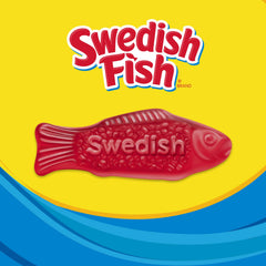 Individually wrapped Swedish Fish pieces ideal for on-the-go snacking