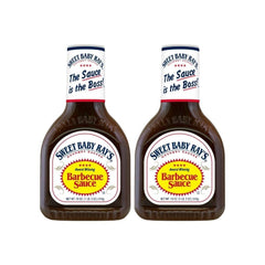 Sweet Baby Ray's BBQ sauce pours from 18oz bottle for easy glazing.