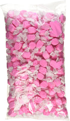 Sweet Candy Company salt water taffy bag front showcasing bulk strawberry flavor for sharing.