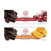 Sweet Candy Company dark chocolate orange and cherry sticks in packaging, gift-ready