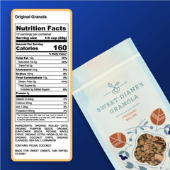 Sweet Diane’s Granola high-protein and fiber option for sustained energy.