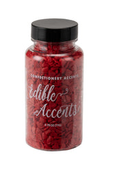 Sweet Eva’s edible accents red hearts pour for festive cake decorating