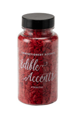 Sweet Eva’s edible accents red hearts pour for festive cake decorating
