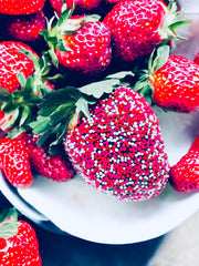 Sweet Eva’s Valentines Nonpareils brighten cookies with a glossy texture