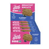 Sweet Loren's blueberry vegan breakfast biscuits ready to eat on the go.