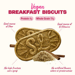 Sweet Loren's Cinnamon Sugar biscuits on a plate with milk, kid-friendly breakfast