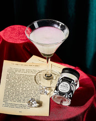 Sweet Spell iridescent pearl glitter enhances cocktails with shimmering appeal.