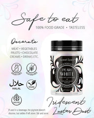 Sweet Spell luster dust enhances fruit garnishes with shimmer