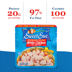 Sweet Sue 20g protein per serving supports hearty meals and snacks.