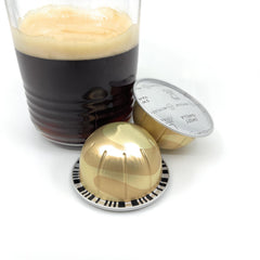 Sweet Vanilla coffee capsules pack showing boxed 10-pack for convenient daily use.