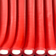 SweeTARTS Ropes Tangy Stawberry rope close-up, tangy berry flavor