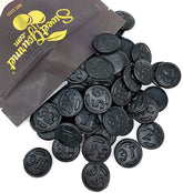 SweetGourmet Dutch licorice coins in coin shape for on-the-go snacking