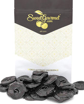 SweetGourmet Italian black licorice wheels bulk pack for sharing