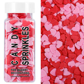SweetGrove Heart Sprinkles in a bowl add festive color to desserts with easy, mess-free use