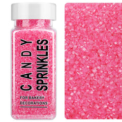 SweetGrove pink sanding sugar jar adds festive color to cupcakes and cookies.