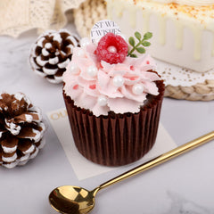 SweetGrove pearl white sprinkles on a cake with a shimmering finish.