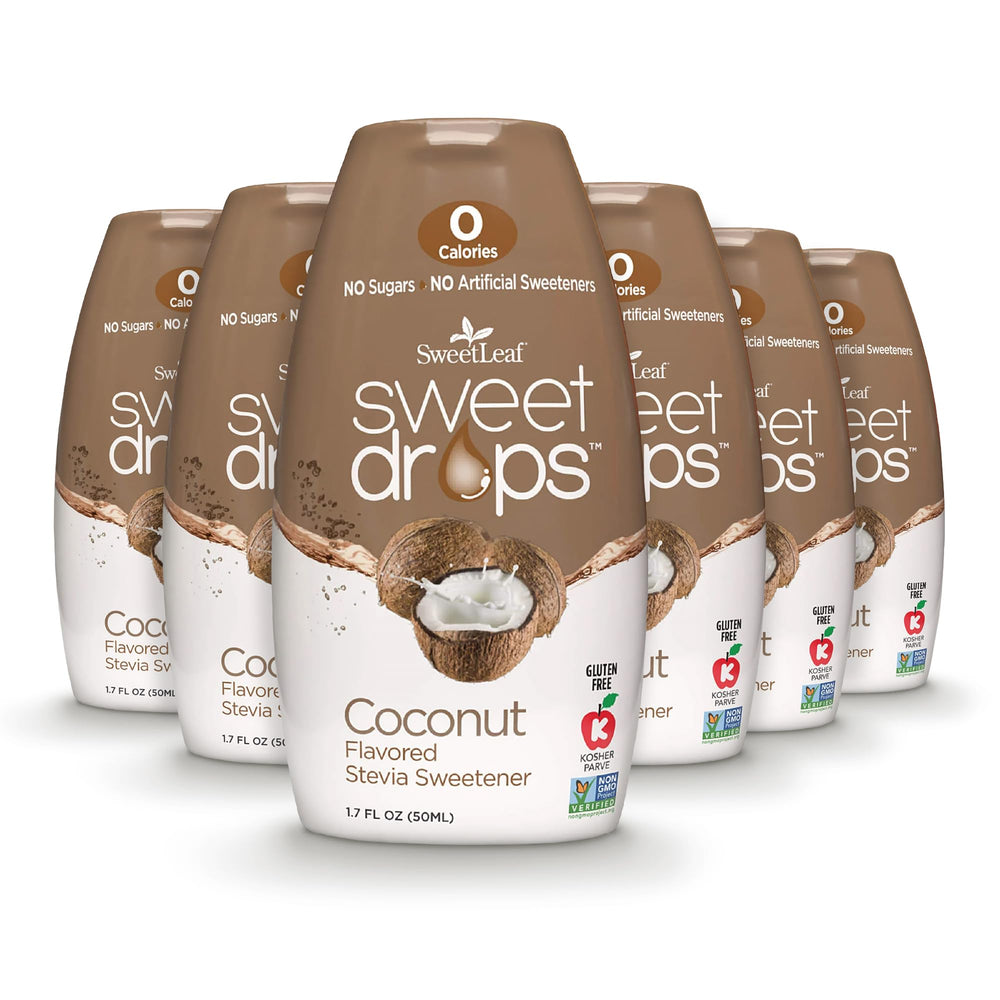 SweetLeaf Coconut Sweet Drops bottle front showing keto-friendly sweetness