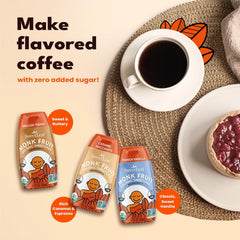SweetLeaf French Vanilla coffee drops enhance flavor without added sugar.
