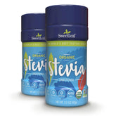 SweetLeaf Organic Stevia shaker cap close-up for on-the-go sweetness.